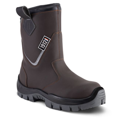 Bottes de sécurité fourrées S3 HI CI FO LG SR Unitan Gaston Mille - cuir pleine fleur marron - Taille 41