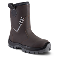 Bottes de sécurité fourrées S3 HI CI FO LG SR Unitan Gaston Mille - cuir pleine fleur marron - Taille 43