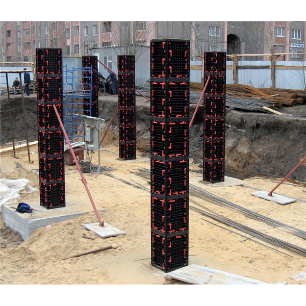 Coffrage géotub largeur 20 cm pour poteaux carré/rectangulaire, panneau de 75 cm