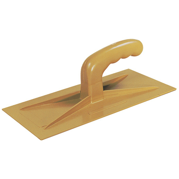 Platoir à enduire et à gréser en plastique ABS jaune - Taliaplast - 30,0 CM x 14,0 CM