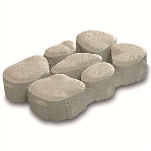 Pavé drainant béton décoratif Durance coloris Pierre - 50 CMx33 CM - 85 MM