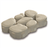 Pavé drainant béton décoratif Durance coloris Pierre - 50 CMx33 CM - 85 MM