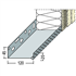 Profilé de départ Protektor pour isolation thermique par l'extérieur - ép. isolant de 120 MM - long. 2,50 M