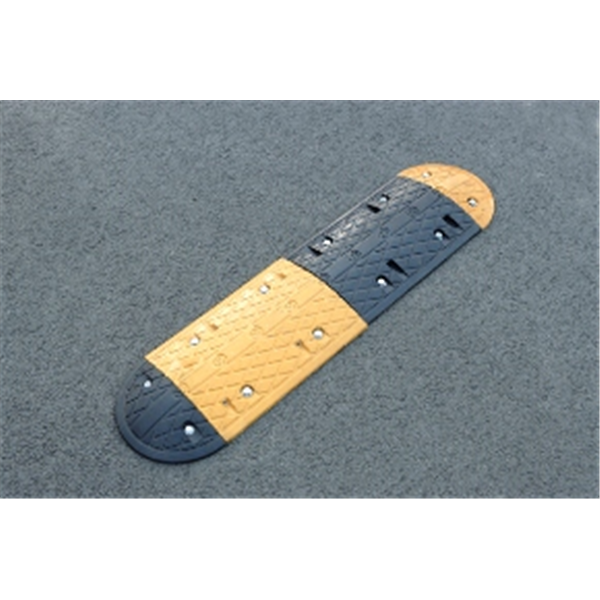 Élément d'extérieur pour ralentisseur en caoutchouc jaune 35x17x5 cm