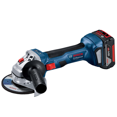 Meuleuse Bosch Ø125mm GWS 18V-7 2 batteries GBA 18V 4,0Ah Chargeur GAL 18V-40 L-Boxx