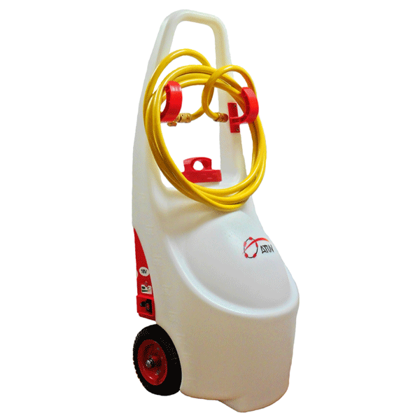 Réservoir à eau autonome 40 litres pour travaux de carottage et de découpe - KARTAO-40 ATDV - avec 1 batterie 18V et chargeur