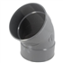 Raccord coude Ø 160 mm 45° - Nicoll - Femelle-Femelle - À coller - PVC Gris
