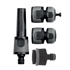 Ensemble 5 pièces pour arrosage - Lance et raccords diamètre 15 mm - Plastique bi-matière noir