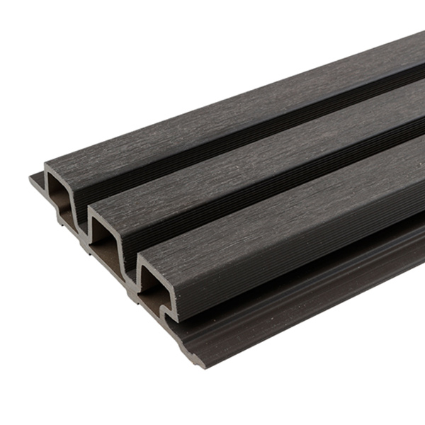Bardage composite imitation bois aspect claire-voie - Weo 35 Fiberdeck - 33,00 MM x 170 MM - Long. 3,90 M - Coloris Dark grey