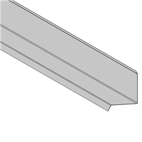 Rive contre mur pour toiture bac acier Clipeo Bacacier - Longueur 2,10 M - Graphite 7016