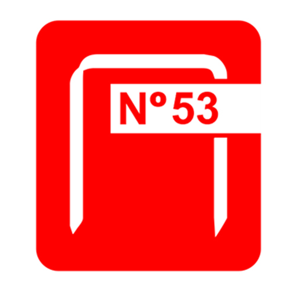 Agrafe en fil fin Rapid N°53 - acier galvanisé - longueur 6 mm - boîte de 5000