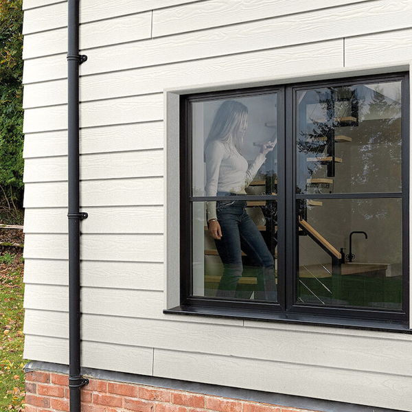 Profil de départ pour bardage Cedral Lap - aluminium laqué Blanc Everest C01 - longueur 3,00 M