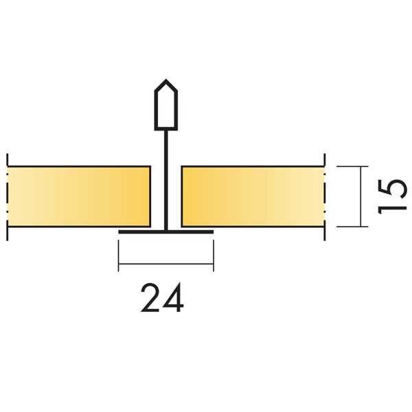 Dalle faux plafond 60,0 CM x 60,0 CM pour ossature T24 - Ecophon Hygiene Clinic A - Bords droits enduits - ép. 15,00 MM