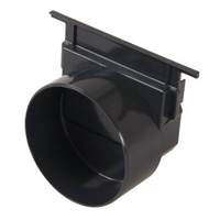 Fond naissance Nicoll NAT178 pour caniveau Connecto DRP178 - PVC noir - Ø 100 mm