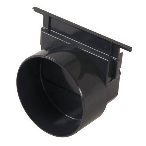 Fond naissance Nicoll NAT178 pour caniveau Connecto DRP178 - PVC noir - Ø 100 mm