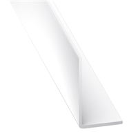 Cornière d'angle inégale PVC blanche - 20 x 30 mm - longueur 2.6 mètres