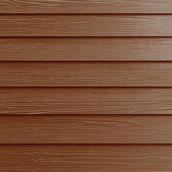 Bardage composite imitation bois - Hardie Plank - 180 MM x 8,00 MM - Long. 3,60 M - Brun Rustique