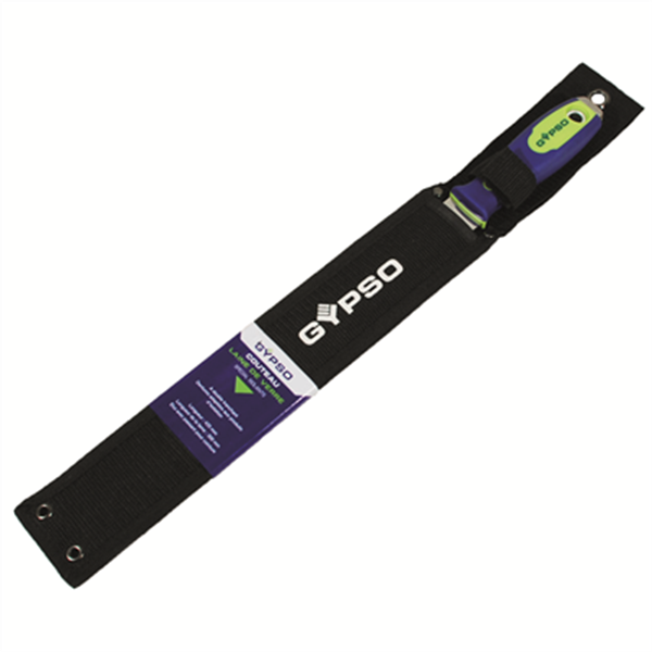 Couteau à laine de verre Gypso spécial isolant - avec étui et lame inox de 300 mm