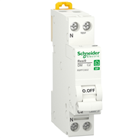 Disjoncteur modulaire 1P+N Schneider Resi9 C2 - peignable - courbe C pour usages courants - 2A - 230 V
