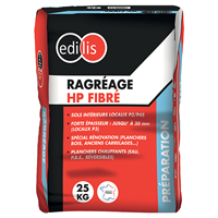 Ragréage HP fibré EDILIS pour sols intérieurs locaux P3/P4S - Sac de 25 KG