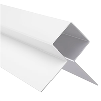 Profilé d'angle extérieur MetalTrim pour bardage Hardie Plank - aluminium laqué Blanc arctique - longueur 3 M