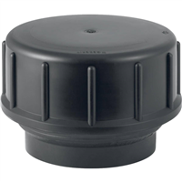Tubulure filetée Geberit PE avec bouchon à visser: d=90mm, D=12.9cm, H=9.7cm