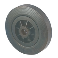 Roue standard série caoutchouc noir - diamètre 100 mm - alésage 12 mm - charge 70 kg