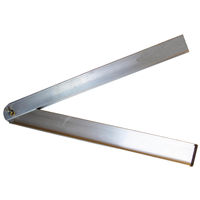 Fausse équerre Aluminium à talon - Mob Mondelin - avec vis de blocage - 50 cm