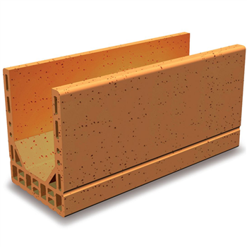 Brique linteau-chaînage rectifiée isolante Porotherm R20 - 500,0 MM x 200 MM x 249,0 MM