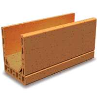 Brique linteau-chaînage rectifiée isolante Porotherm R20 - 500,0 MM x 200 MM x 249,0 MM