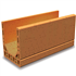 Brique linteau-chaînage rectifiée isolante Porotherm R20 - 500,0 MM x 200 MM x 249,0 MM
