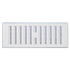 Grille de ventilation d'intérieur réglable avec moustiquaire - 193 x 91 mm - Blanc
