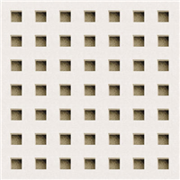 Plaque de plâtre acoustique perforée pour plafond non démontable - Décor Quadril 8/18 bords UFF - 1998 MM x 1188 MM - ép. 12,5 MM