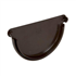 Fond de naissance Nicoll pour gouttière demi-ronde de 25 cm - Longueur 20 mm - Techtan - Marron