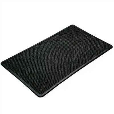 Tapis d'entrée grattant pour extérieur - M52 - 100% caoutchouc noir - 60 x 80 cm