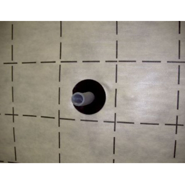 Œillet adhésif pour passage de gaine électrique à travers les membranes d'étanchéité - Vario Passelec Isover - 10 pièces