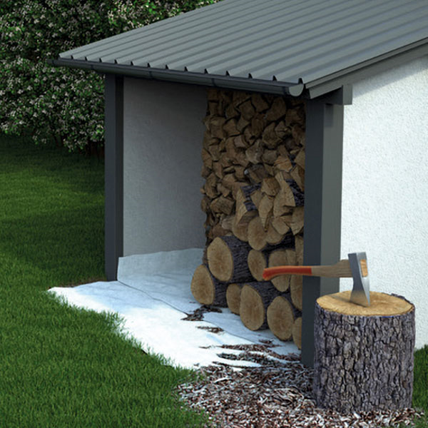 Géotextile non-tissé imputrescible pour aménagement extérieur - Résistance 4 kN - Edia - 2 m x 50 m