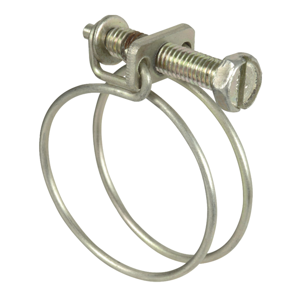 Collier de serrage à vis double fil Ø 45 mm - Pour tuyau arrosage 40 à 45 mm  - Lot de 2
