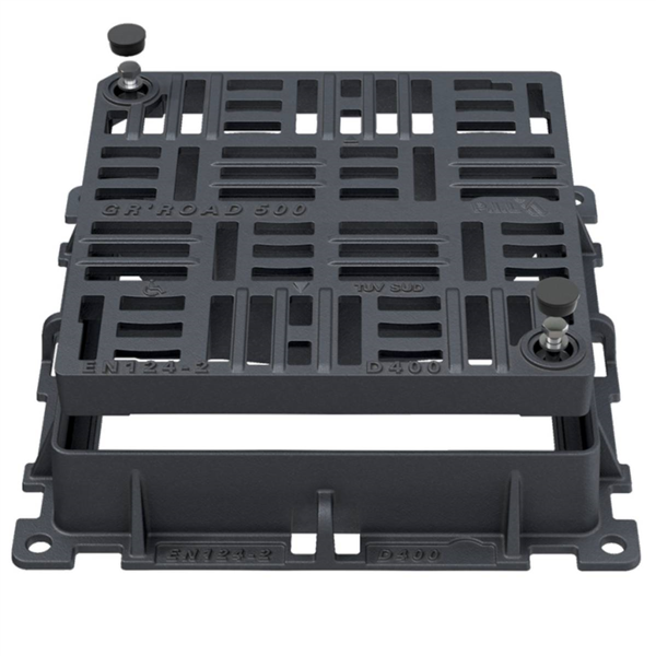 Grille plate A/cadre D400  800x800 PMR