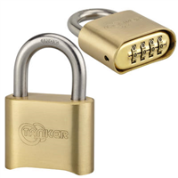 Cadenas à combinaison modifiable Tanker - Mécanisme à viroles - Corps laiton Anse acier inoxydable