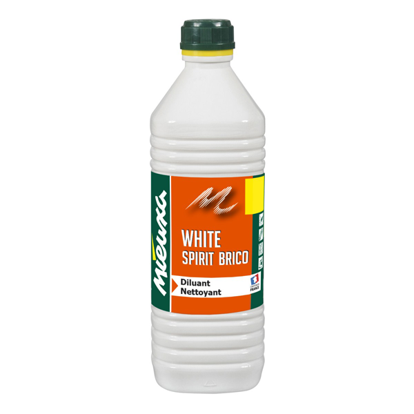 White Spirit Mieuxa - diluant solvant et détachant - bouteille de 1 litre