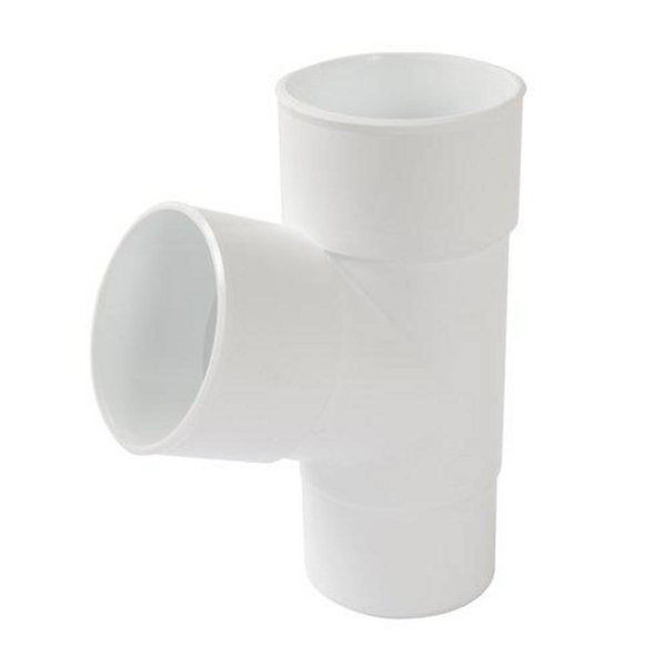 Culotte simple mâle-femelle 67°30 pour tube de descente Ø 80 mm - Blanc