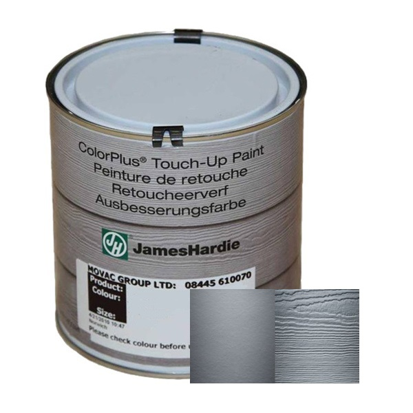 Peinture de retouche ColourPlus pour traitement chant bardage James Hardie - pot de 500 ml - Bleu acier