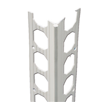 Cornière d'angle PVC pour plaque de plâtre avec perforations - 25 x 25 mm - Longueur 3,00 M