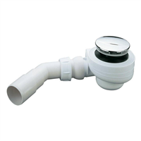 Bonde receveur de douche Turboflow Nicoll - Sortie orientable - Bonde 90 mm - Polypropylène et ABS