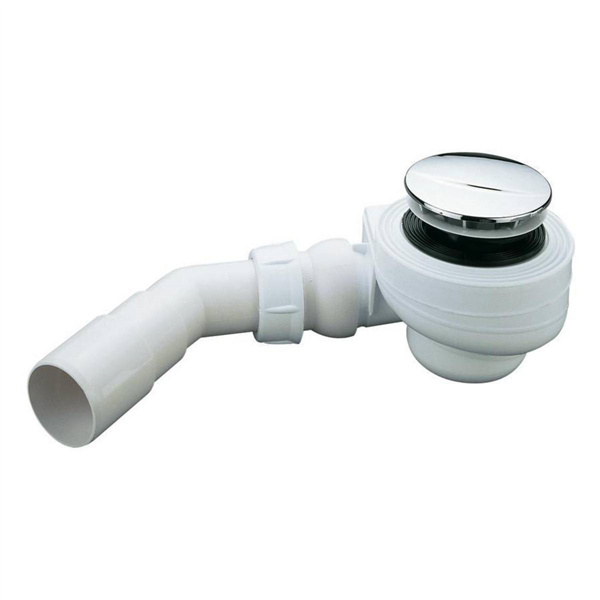 Bonde receveur de douche Turboflow Nicoll - Sortie orientable - Bonde 90 mm - Polypropylène et ABS