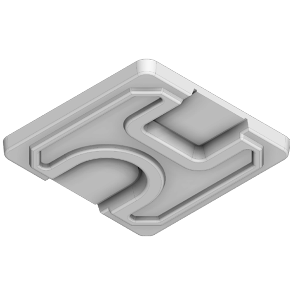 Couvercle armé en béton pour boîte d'eau pluviale à joints de dimensions intérieures 25x25 CM