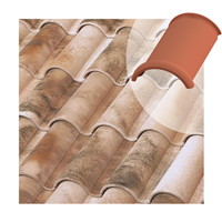 Faîtière à bourrelet Tejas Borja pour tuile mécanique et canal - coloris Nature Lamalou - 445 MM x 285 MM