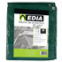 Bâche de protection imperméable verte - Edia - 80 g/m² avec œillets - 4 x 5 m