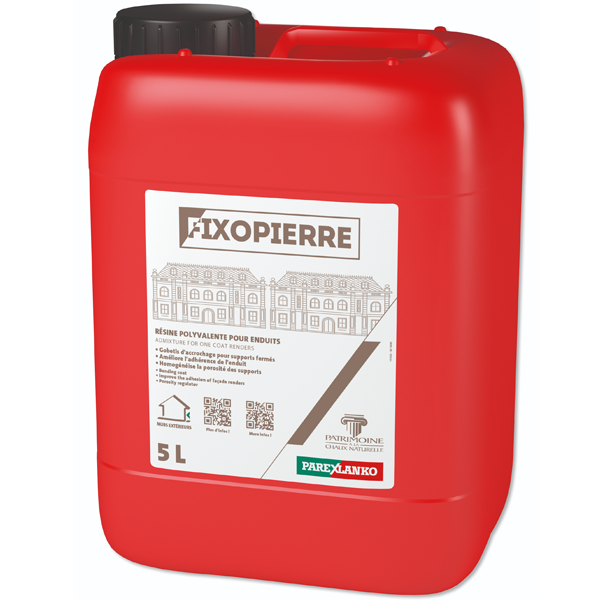 Résine polyvalente pour façades - FIXOPIERRE Parex - Bidon de 5 LTR
